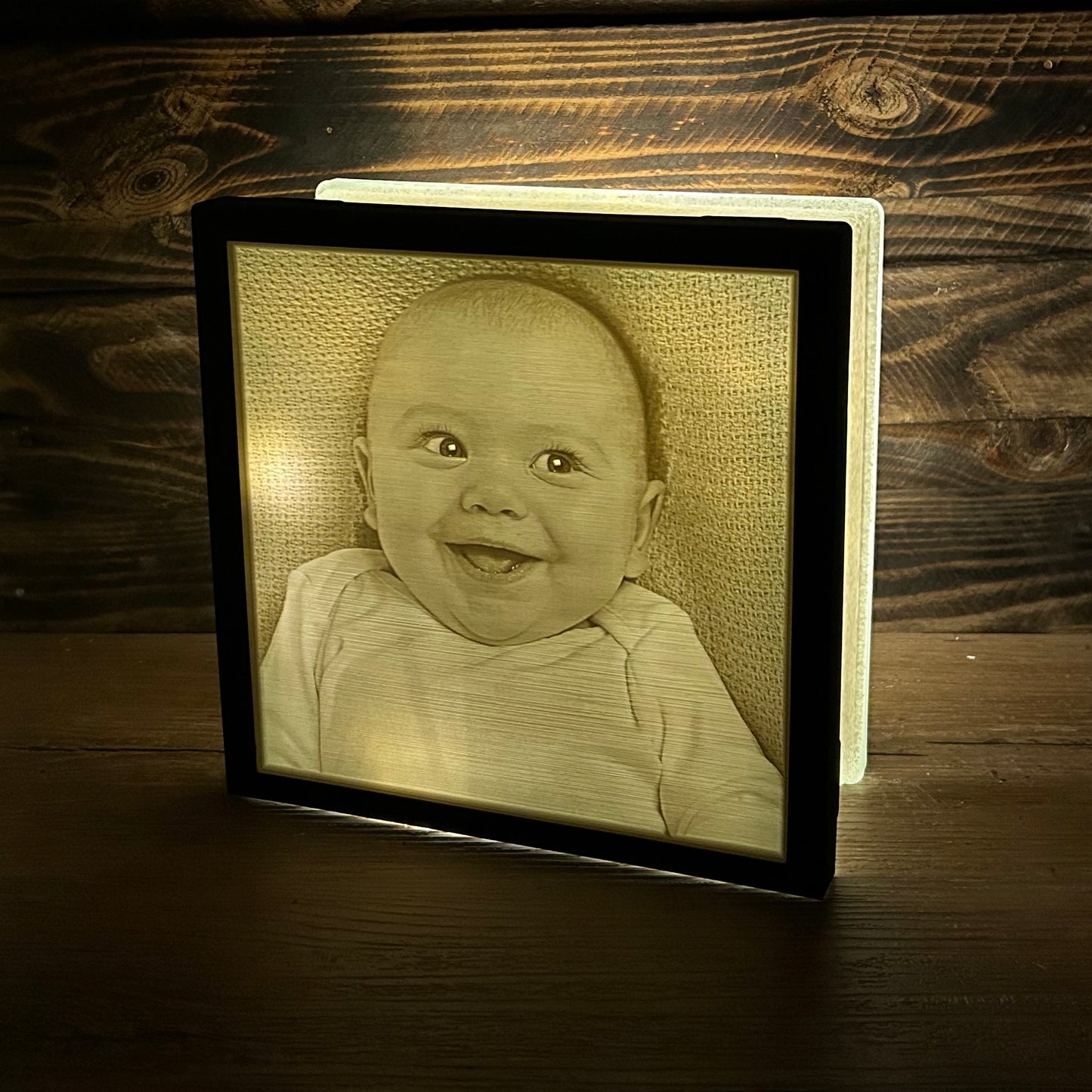 Lithophane/ 3D-Bild Glasbaustein